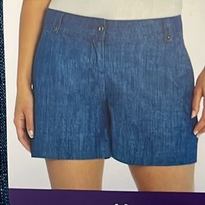 Ladies Isaac Mizrahi chambray shorts